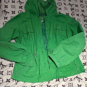 Green Hooded Jacket by Live a Little